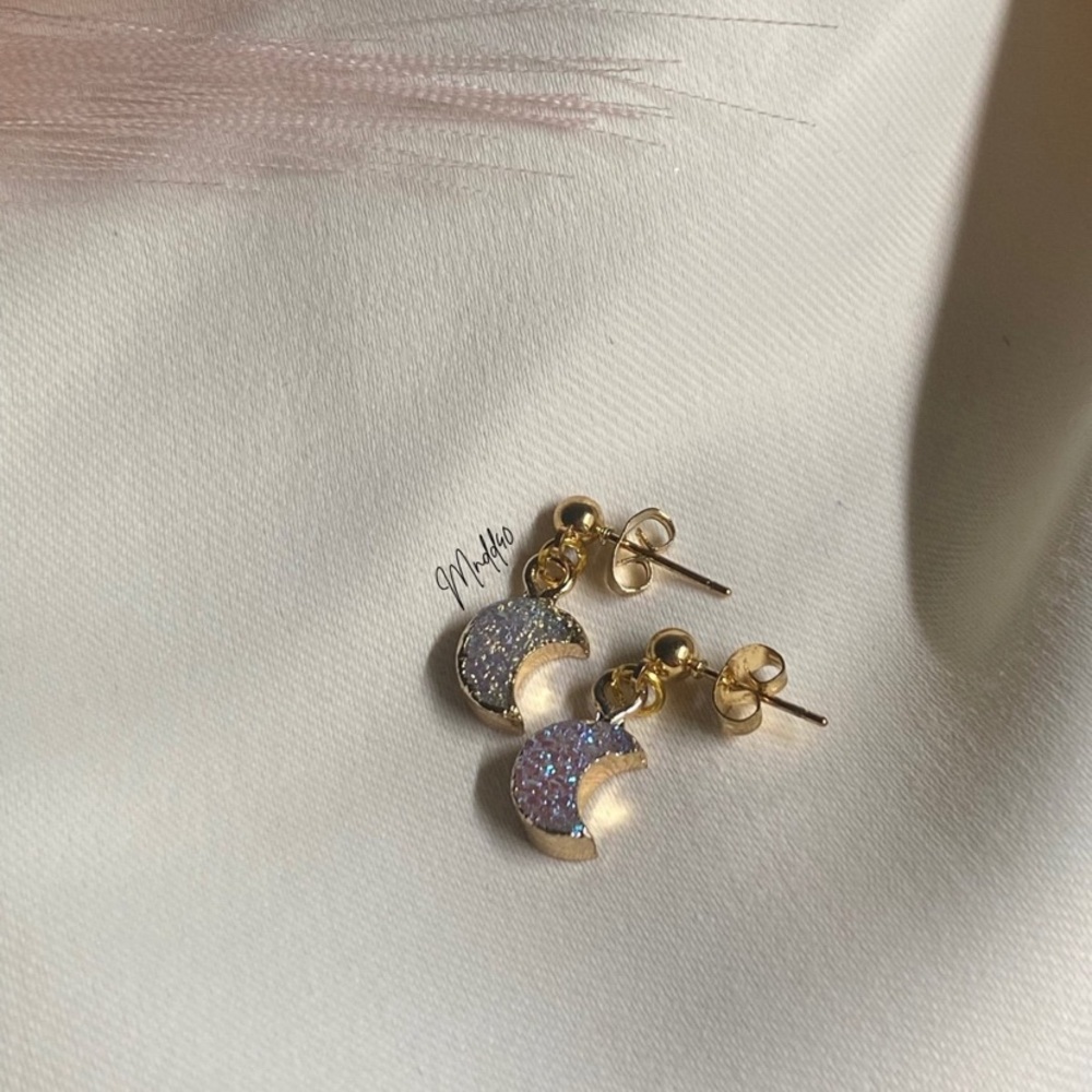 1 LEFT - Handmade Moon Earrings